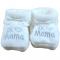 Petit Villain Baby Slofjes Ik Hou Van Mama Wit
