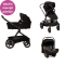 Nuna Kinderwagen 3 in 1 DEMI™ next Caviar + Autostoel PIPA™ next