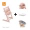 Stokke® Kinderstoel Tripp Trapp® Serene Pink + Newborn Set™  + Baby Set™ Serene Pink + Tray™
