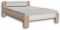 Tienerbed Lega 140x200cm Eiken / Wit Set (incl. rolbodem en matras)