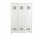 Kledingkast Locker 3-deurs Wit Kledingkast Locker 3-deurs Wit