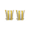 Swim Essentials Zwembandjes Yellow Stripes 0-2 Jaar