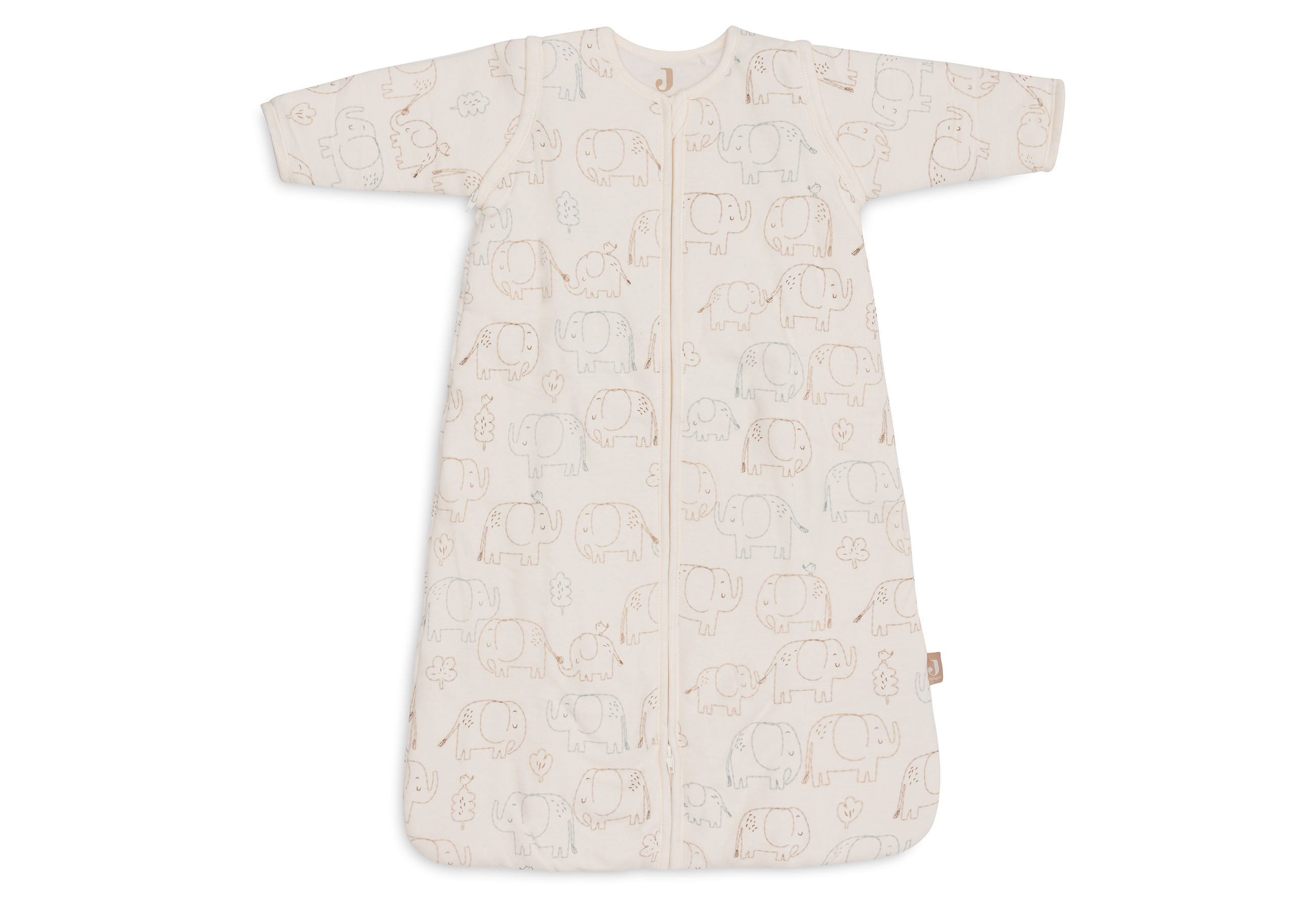 Jollein Baby Slaapzak met Afritsbare Mouw 70cm Elephant Tales