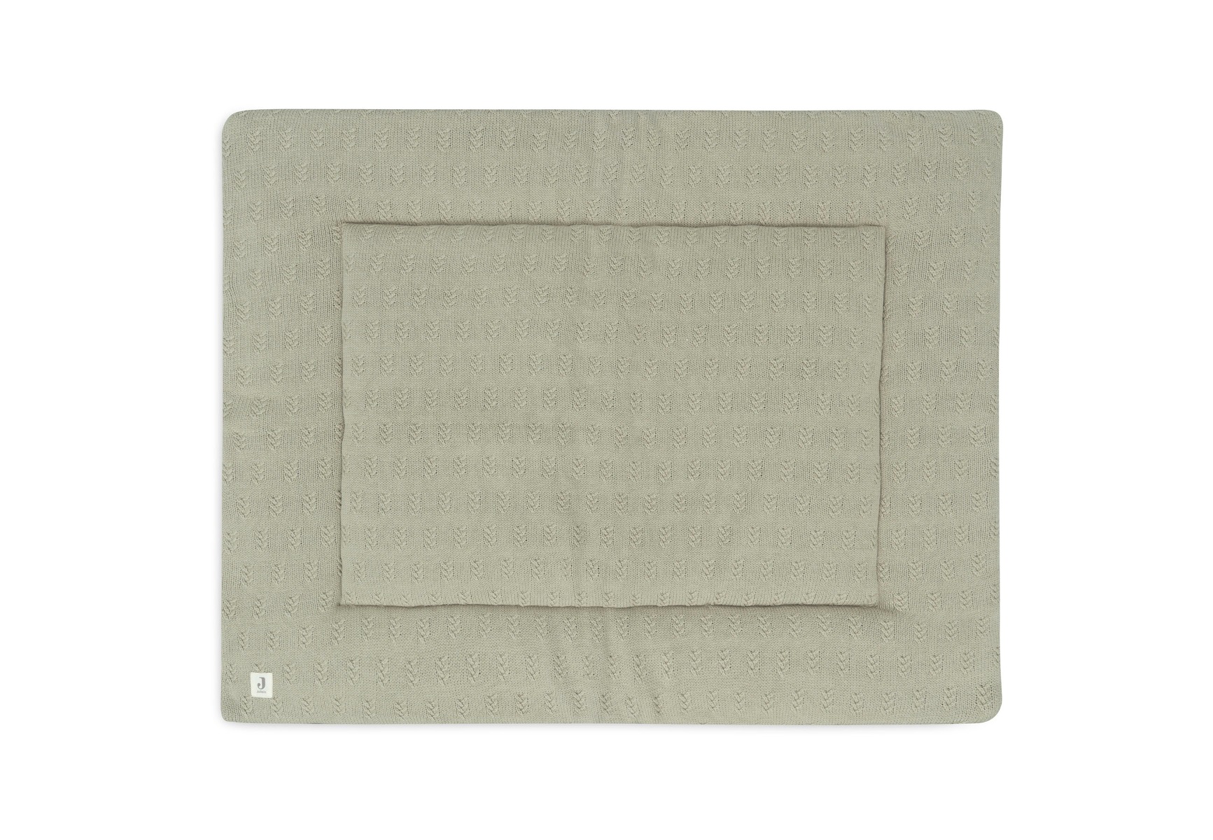 Jollein Boxkleed Grain Knit Olive Green 75 x 95 cm