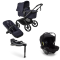 Bugaboo Kinderwagen 3 in 1 Fox 5 Renew Complete Black | Deep Indigo + Bugaboo Autostoel Groep 0 Turtle Air by Nuna Black + Draaibare Isofix Base 360