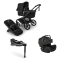 Bugaboo Kinderwagen 3 in 1 Fox 5 Renew Complete Black | Heritage Black + Bugaboo Autostoel Otter by Nuna Groep 0 + Draaibare Isofix Base 360