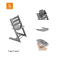 Stokke® Kinderstoel Tripp Trapp® Storm Grey + Newborn Set™ + Baby Set™ Storm Grey + Tray™