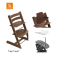 Stokke® Kinderstoel Tripp Trapp® Warm Brown + Newborn Set™ Anthracite + Baby Set™ Warm Brown + Tray™