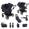 Bugaboo Donkey 6 Double Essential Bundle Black | Deep Indigo