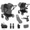 Bugaboo Donkey 6 Double Essential Bundle Black | Moon Grey