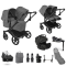 Bugaboo Donkey 6 Double Ultimate Newborn Bundle Black | Moon Grey