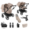 Bugaboo Donkey 6 Double Essential Bundle Black | Desert Taupe Melange