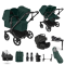 Bugaboo Donkey 6 Duo Ultimate Newborn Bundle Black | Fern Green