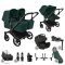Bugaboo Donkey 6 Tweeling Ultimate Newborn Bundle Black | Fern Green