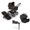Bugaboo Kinderwagen 4 in 1 Fox 5 Renew Complete Black | Cocoa Brown + Bugaboo Autostoel Otter Groep 0 + Base 360