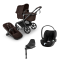 Bugaboo Kinderwagen 4 in 1 Fox 5 Renew Complete Black | Cocoa Brown + Cybex Autostoel Groep 0 Cloud T I Size Sepia Black + Base T