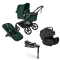 Bugaboo Kinderwagen 4 in 1 Fox 5 Renew Complete Black | Fern Green + Bugaboo Autostoel Otter Groep 0 + Base 360