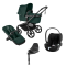 Bugaboo Kinderwagen 4 in 1 Fox 5 Renew Complete Black | Fern Green + Cybex Autostoel Groep 0 Cloud T I Size Sepia Black + Base T