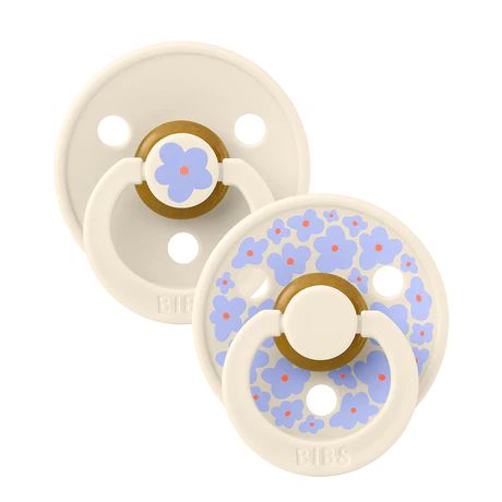 BIBS Studio Fopspeen Colour Jasmine Latex Size 1 Ivory Mix (2-pack)