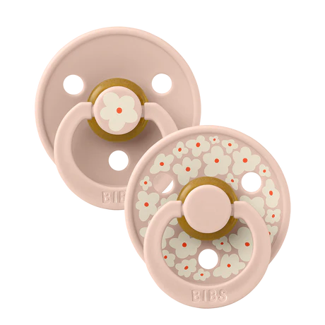 BIBS Studio Fopspeen Colour Jasmine Latex Size 1 Blush Mix (2-pack)