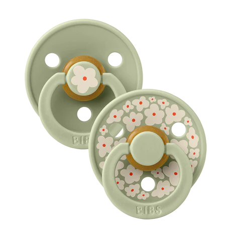 BIBS Studio Fopspeen Colour Jasmine Latex Size 1 Sage Mix (2-pack)