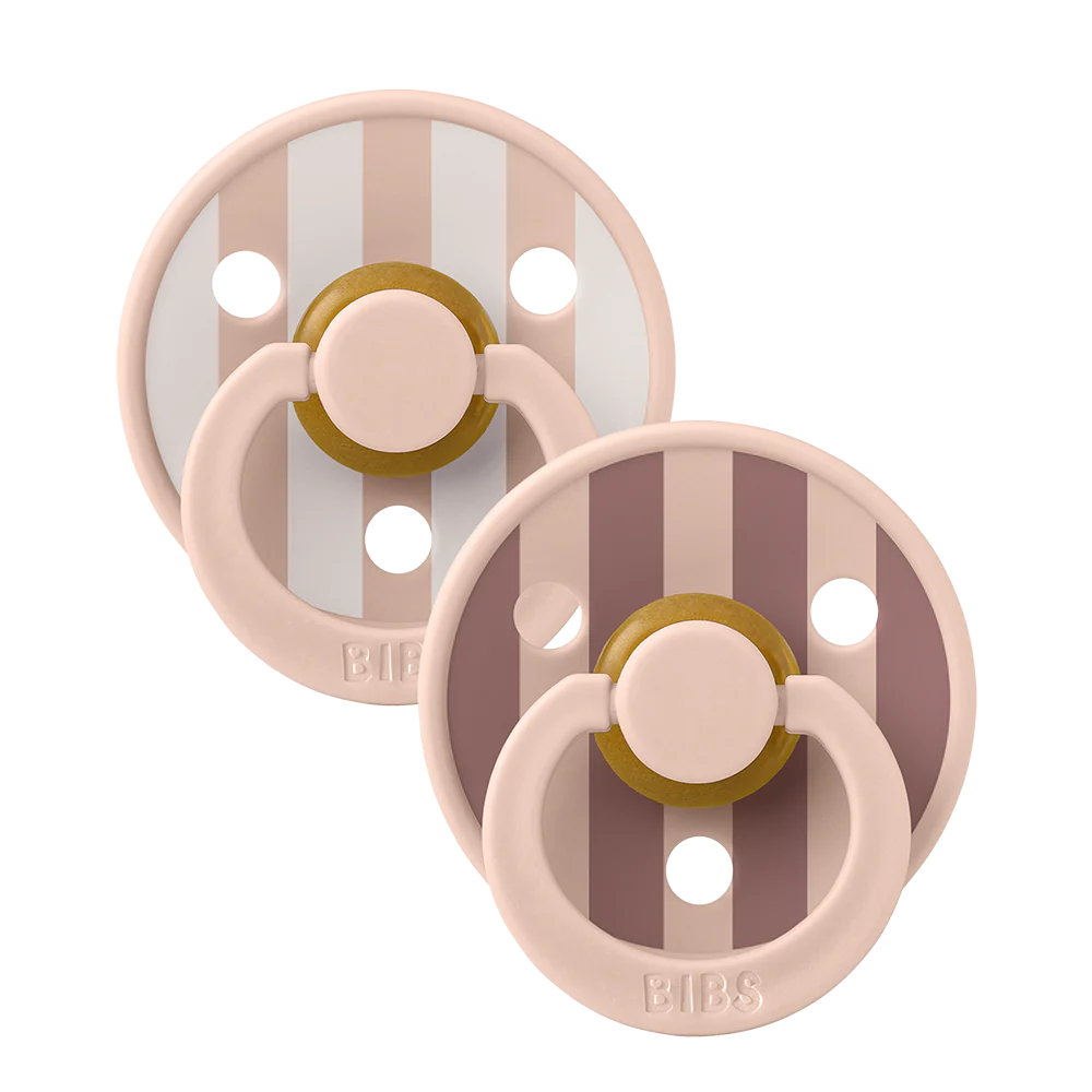 BIBS Studio Fopspeen Colour Block Blush Mix Size 1 (2-pack)