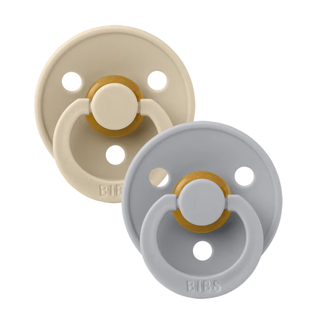 Bibs Fopspeen Latex Symmetric Vanilla/Cloud Size 1 (2-pack)