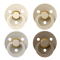 BIBS Fopspeen Colour Ivory / Sand / Vanilla / Dark Oak Size 1 (4-pack)