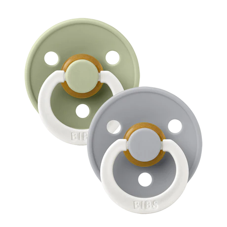 Bibs Fopspeen Latex Anatomical Sage GLOW/Cloud GLOW Size 1 (2-pack)