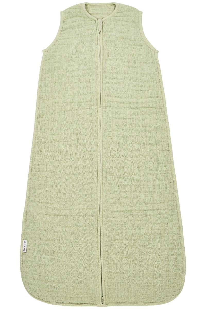 Meyco Baby Uni Zomerslaapzak Hydrofiel Soft Olive 60cm