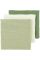 Meyco Baby Uni Hydrofiele Doeken 3-pack Natural/Soft Olive/Olive Green 70x70cm