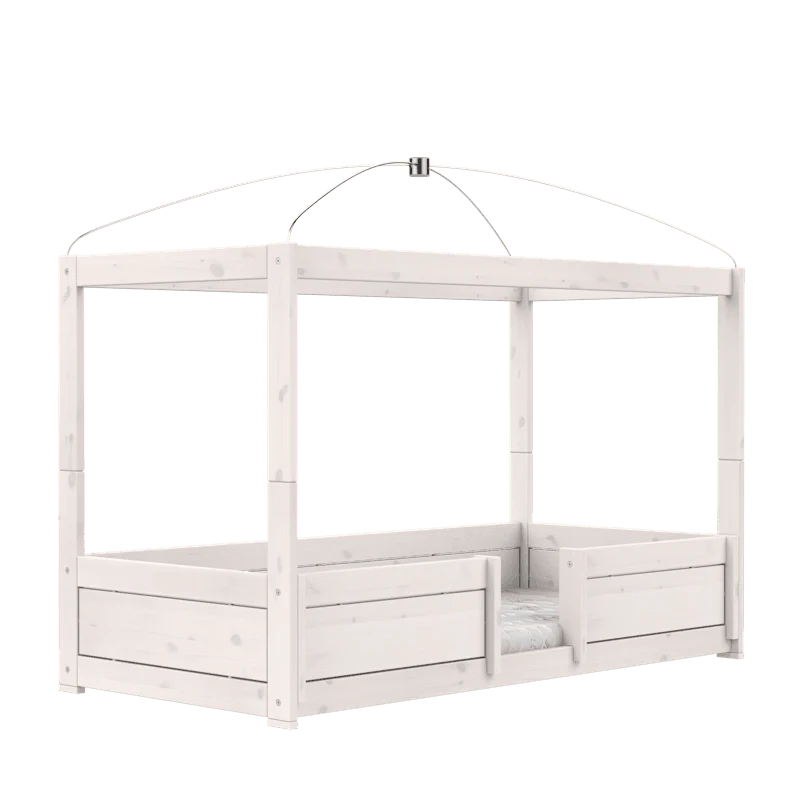 Lifetime 4-in-1 Hemelbed met Standaard Lattenbodem Whitewash