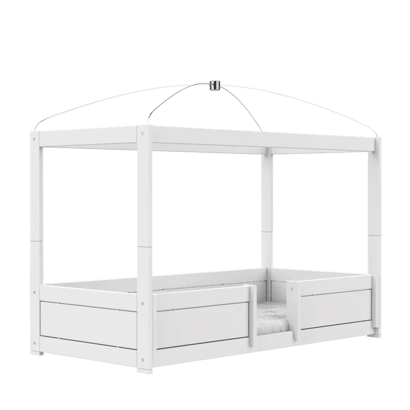 Lifetime 4-in-1 Hemelbed met Deluxe Lattenbodem Wit