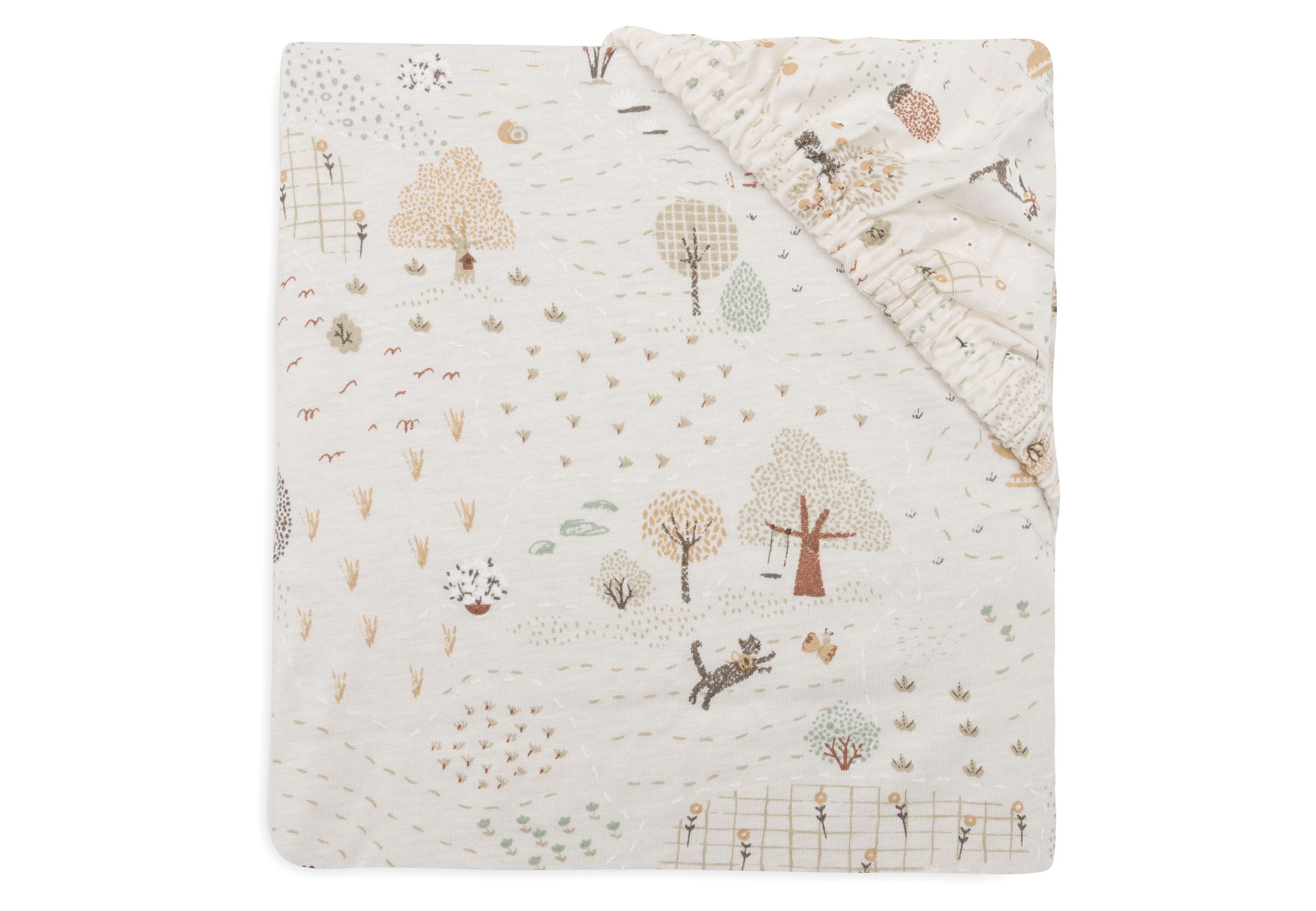Jollein Hoeslaken Jersey 40/50x80/90cm Tiny Park