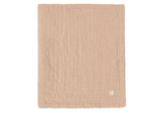 Jollein Deken Hydrofiel 75x100cm Jacquard Biscuit GOTS