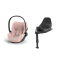 Cybex Autostoel Groep 0 Cloud T I Size Plus Peach Pink Light Pink + Cybex Draaibare Base T Black