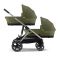Cybex Tweeling Kinderwagen e-Gazelle S Moss Green | Khaki