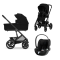 Cybex Kinderwagen 3 In 1 Talos S Lux Moon Black | Black Met Cybex Autostoel Cloud T