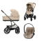 Cybex Kinderwagen 3 In 1 Talos S Lux Almond Beige | Beige Met Cybex Autostoel Cloud T Plus