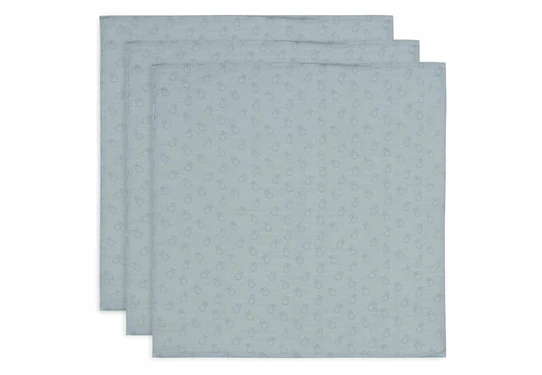 Jollein Hydrofiele Doek Small 70x70cm Miffy Silhouettes Sea Green (3-pack)