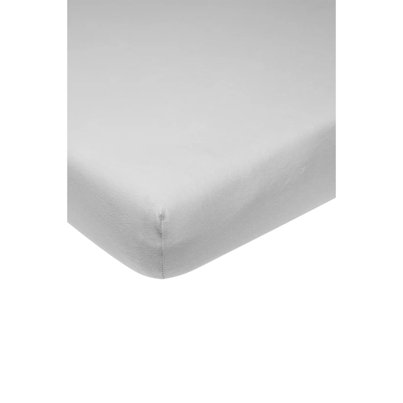 Meyco Hoeslaken Jersey Home Light Grey 90x200cm