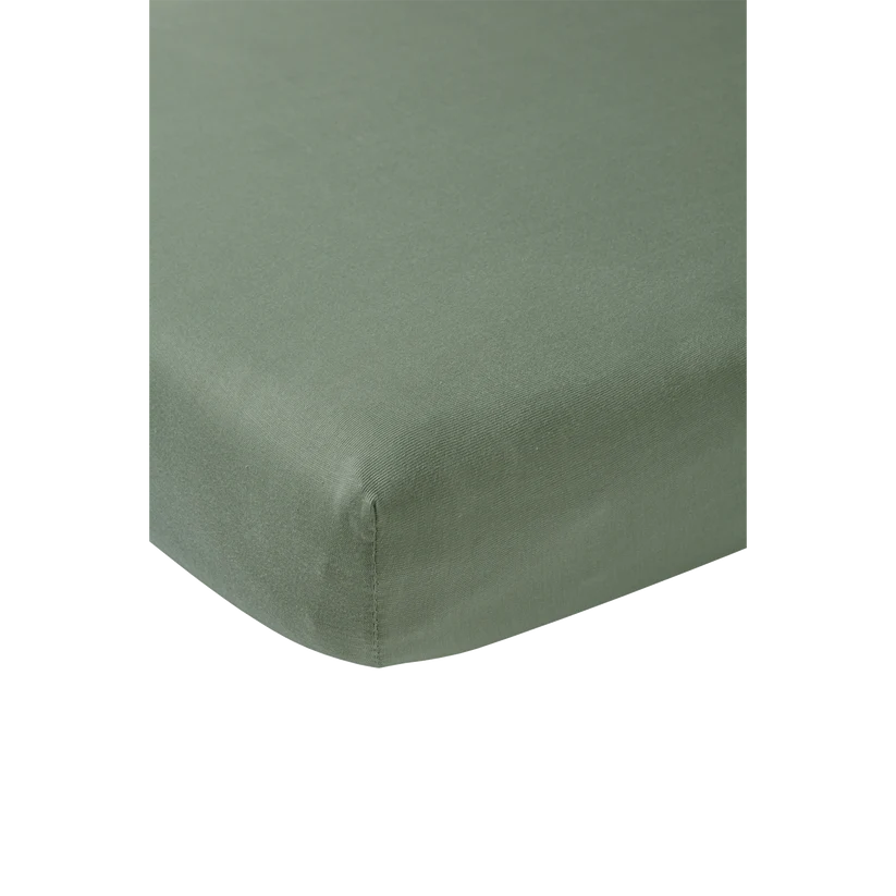 Meyco Hoeslaken Jersey Home Forest Green 90x200cm