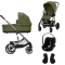Cybex Kinderwagen 3 in 1 Balios S Lux Set S Moss Green | Khaki