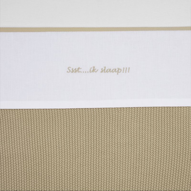 Meyco Wieglaken Ssst... Ik Slaap!! Sand 75 x 100 cm