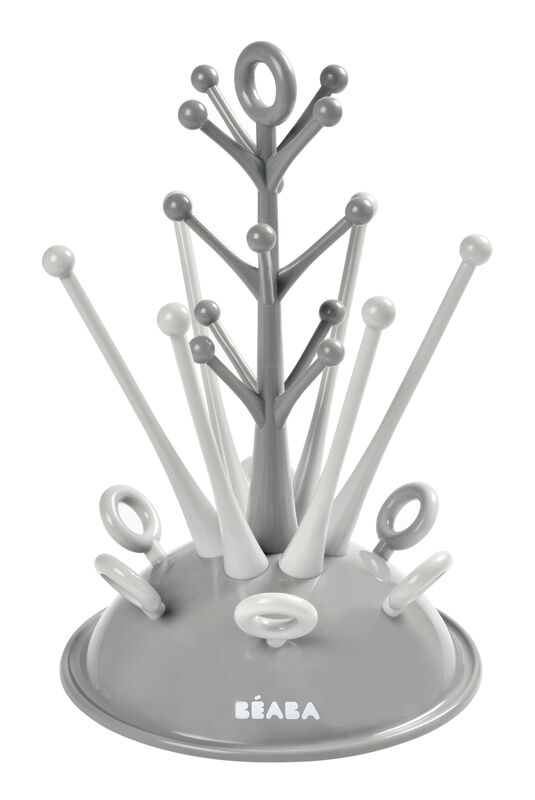 Beaba Uitdruiprek Boom voor Zuigflessen - Grijs