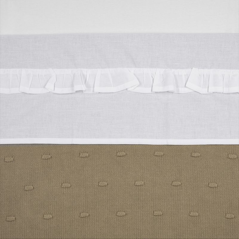 Meyco Ledikantlaken Ruffle White 100 x 150 cm