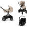 Nuna Kinderwagen 3 in 1 DEMI™ next Biscotti + Autostoel Cloud T I Size