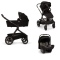 Nuna Kinderwagen 3 in 1 DEMI™ next Caviar + Autostoel PIPA™ next