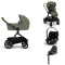 Nuna Kinderwagen 3 in 1 DEMI™ next Pine + Autostoel Cloud T I Size + Cybex Draaibare Base T