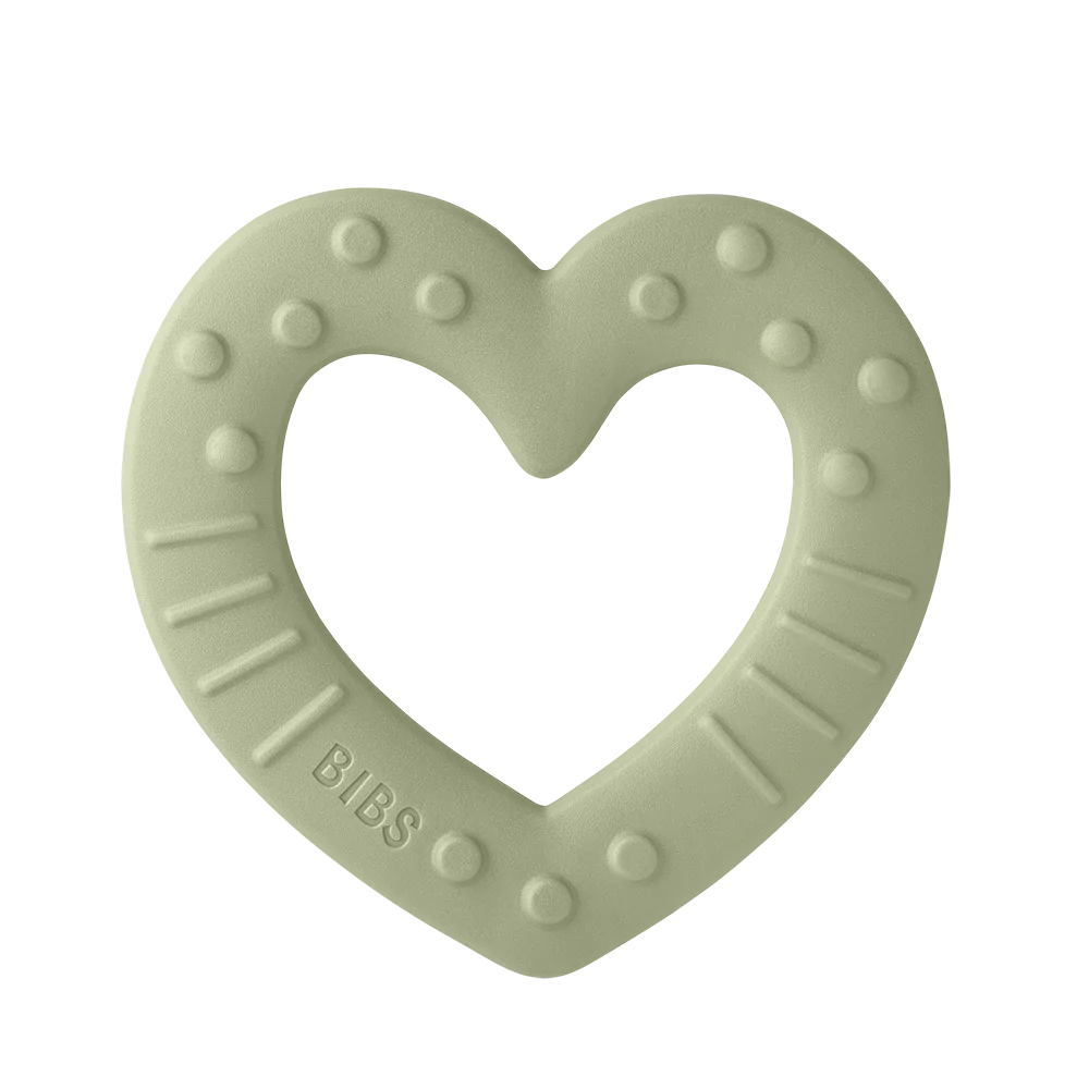 Bibs Baby Bitie Heart Bijtring Sage